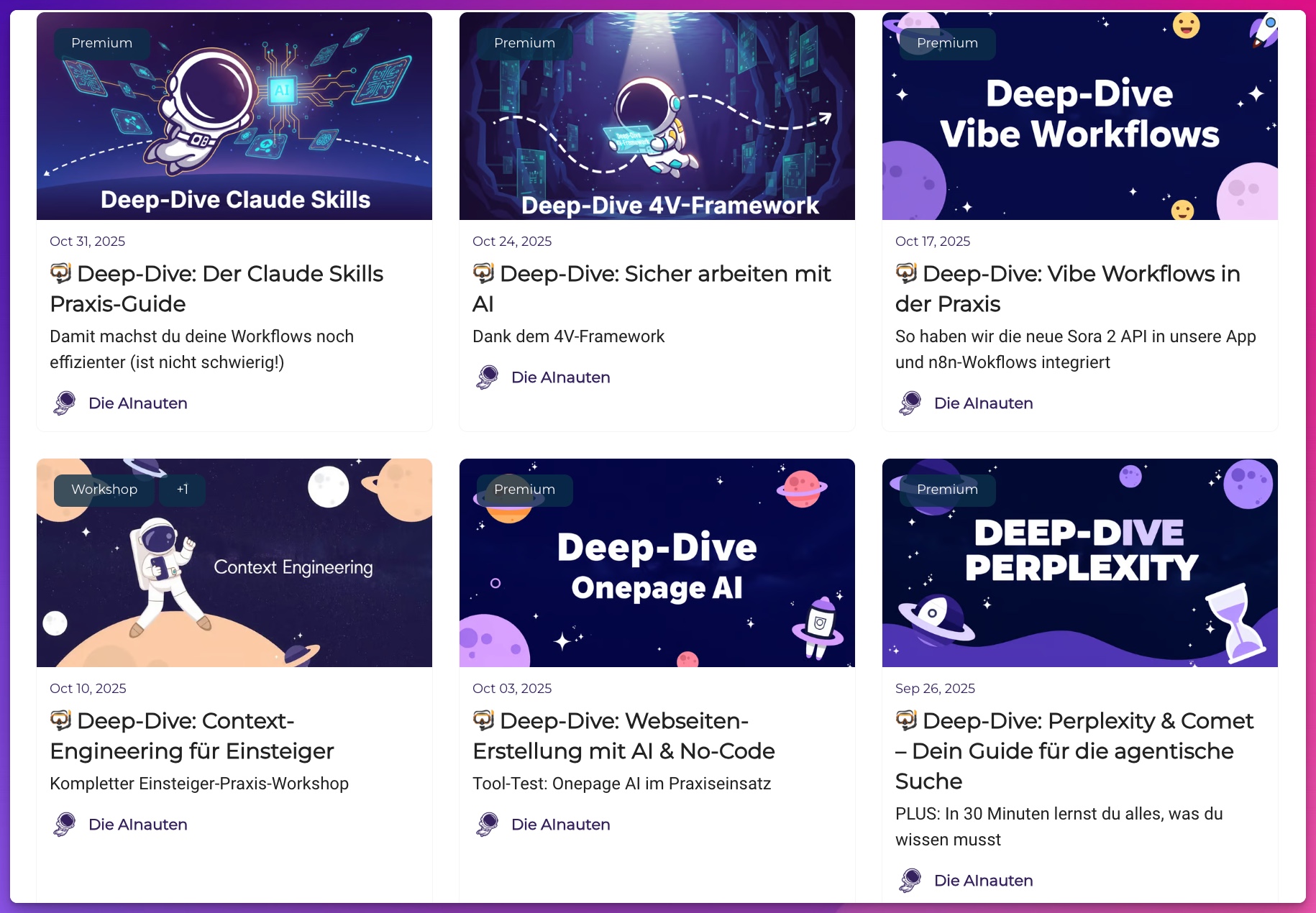 Deep-Dives & Workflows